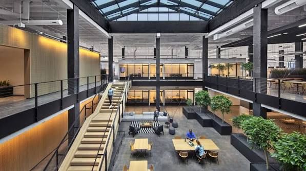 Multi-level atrium workspace