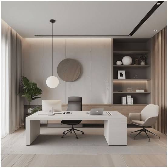 Minimal executive desk