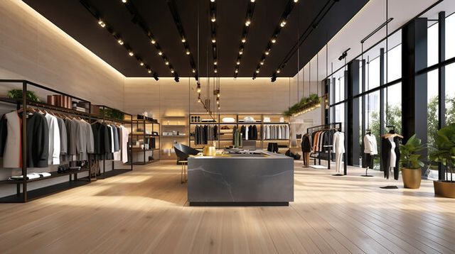 Fashion store floor